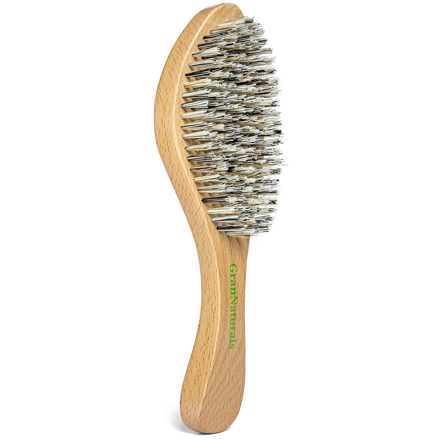 Extra Hard Wave Hair Brush - Curved Boar & Nylon Bristles for Wolfing