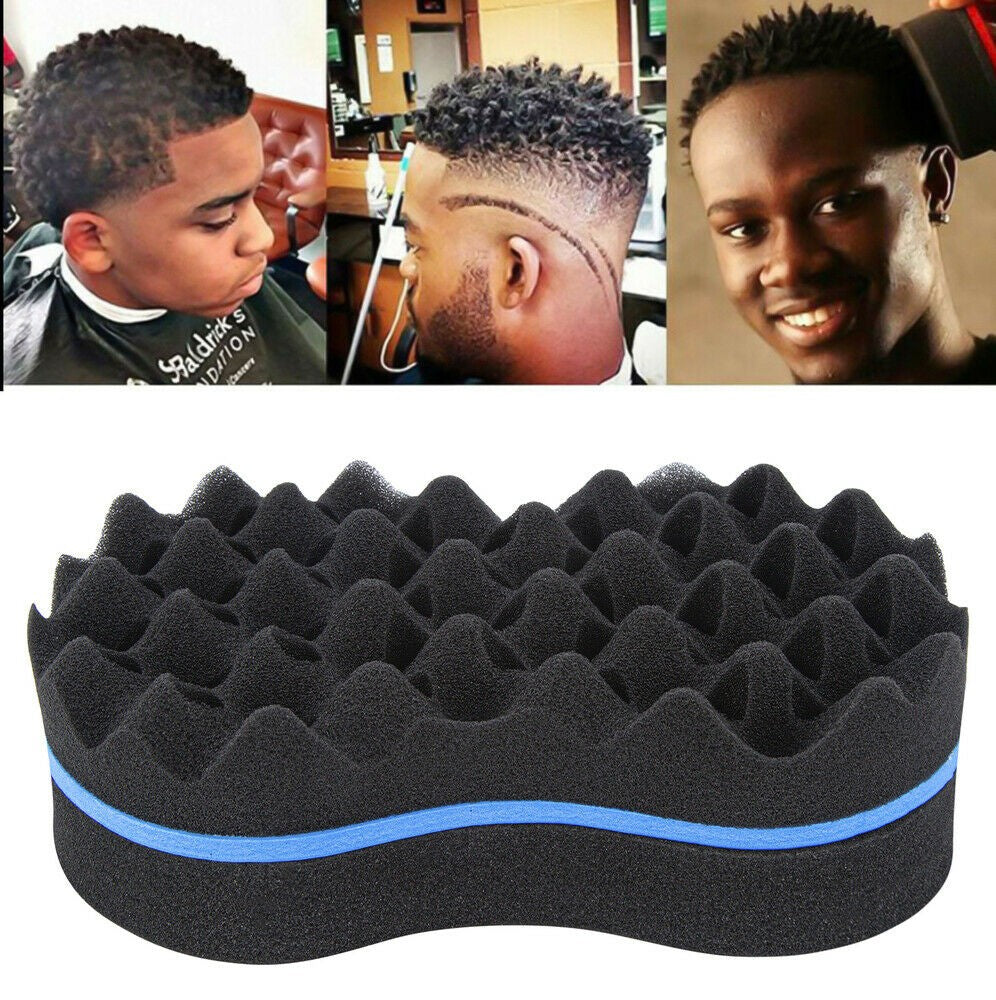 2PCS Hair Sponge Magic Barber Twist Curl Brush Dreads Locking Afro