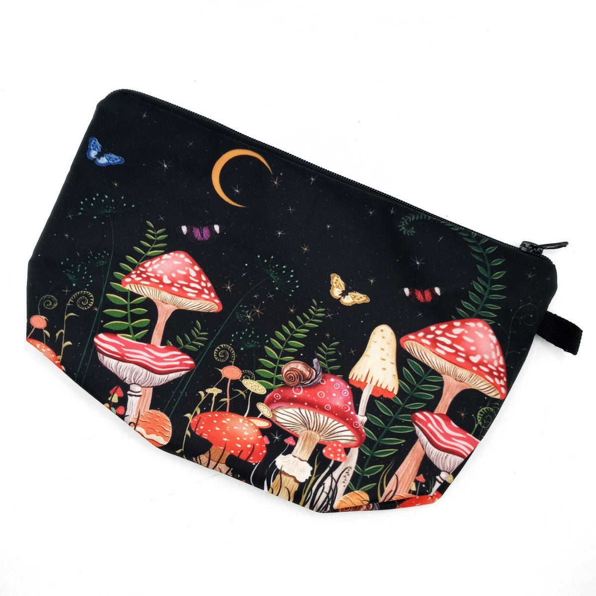Mushroom Shaped Zippered Pouch – Stash Pencil Make Up Bag