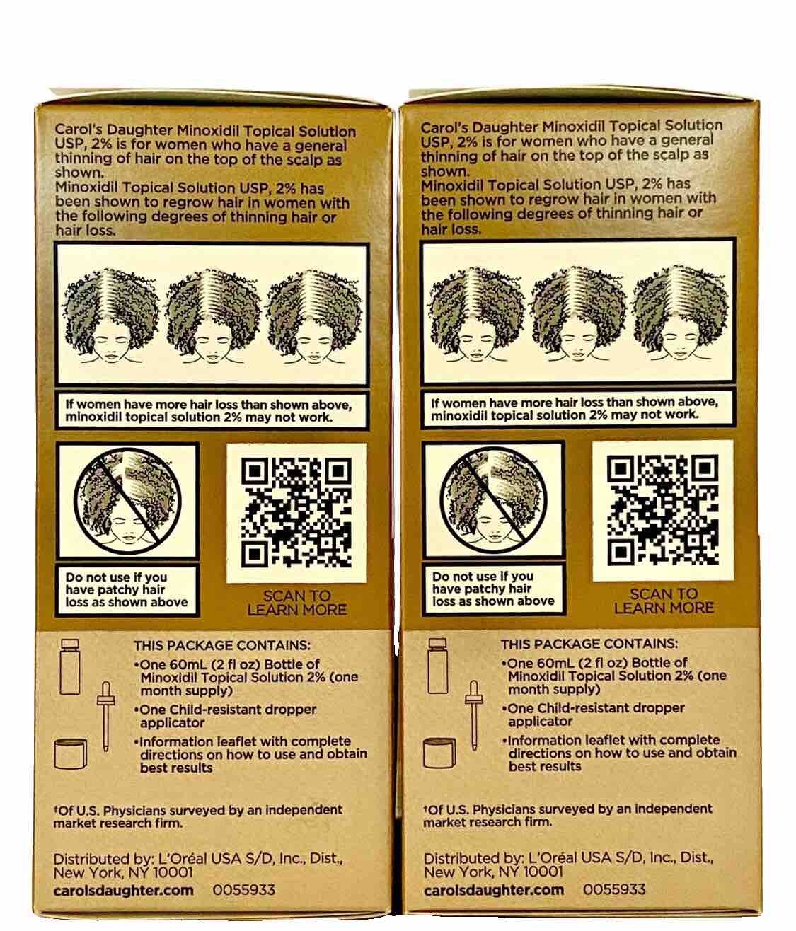 2 Pk Carol's Daughter GODDESS STRENGTH HAIR REGROWTH TREATMENT