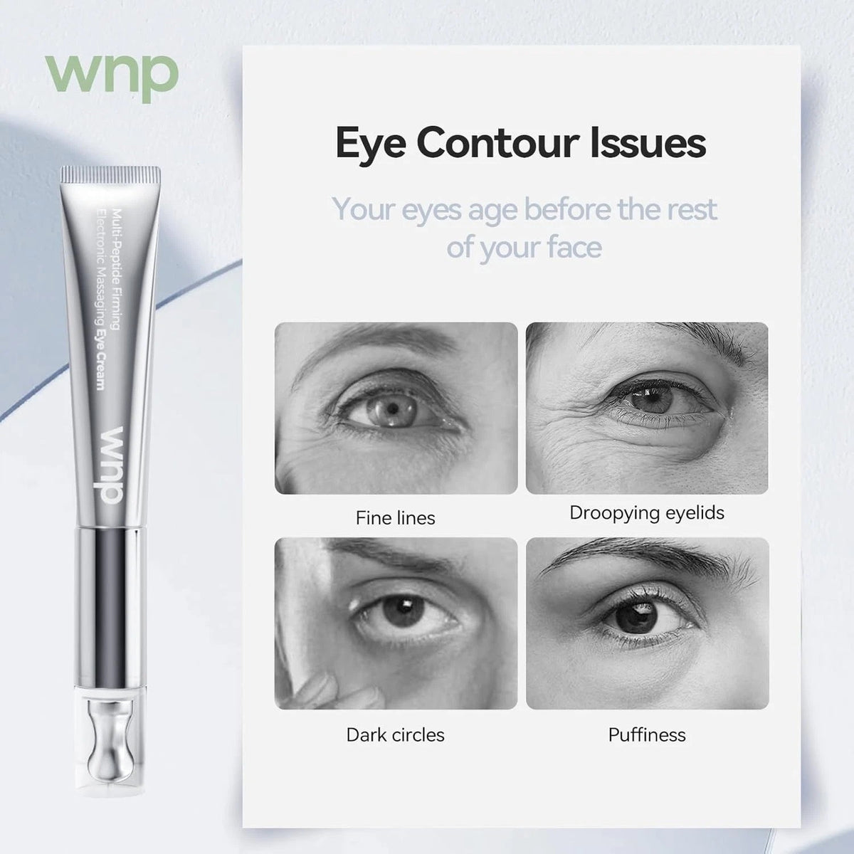 Multi-Peptide Eye Cream for Wrinkles & Puffiness - Firming & Brightening
