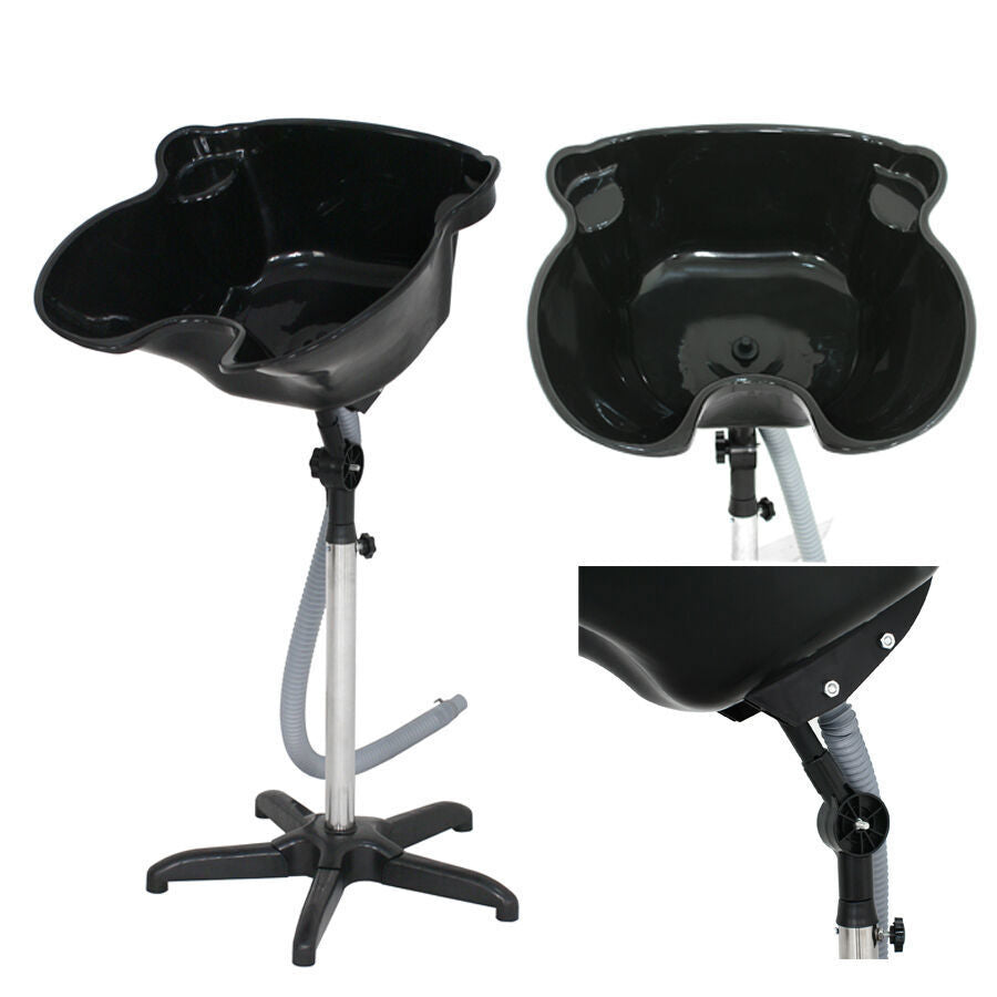 Professional Hooded Hair Bonnet Dryer with Adjustable Stand and Shampoo Basin