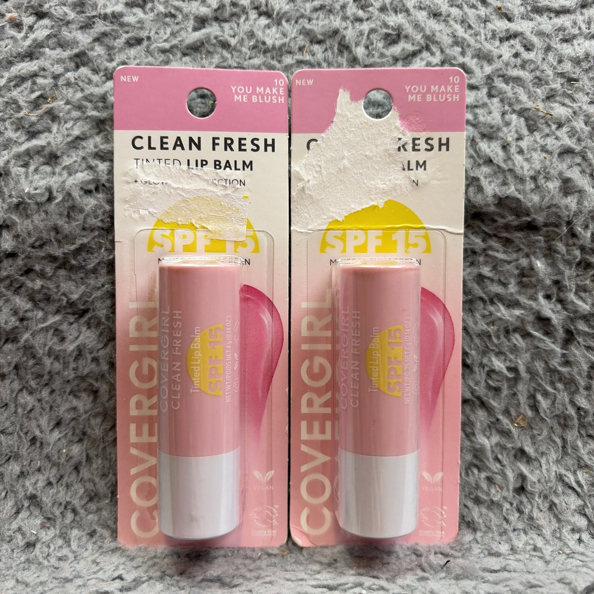 2-Pack Tinted Lip Balm with SPF 15 - Moisturizing & Flattering Gloss