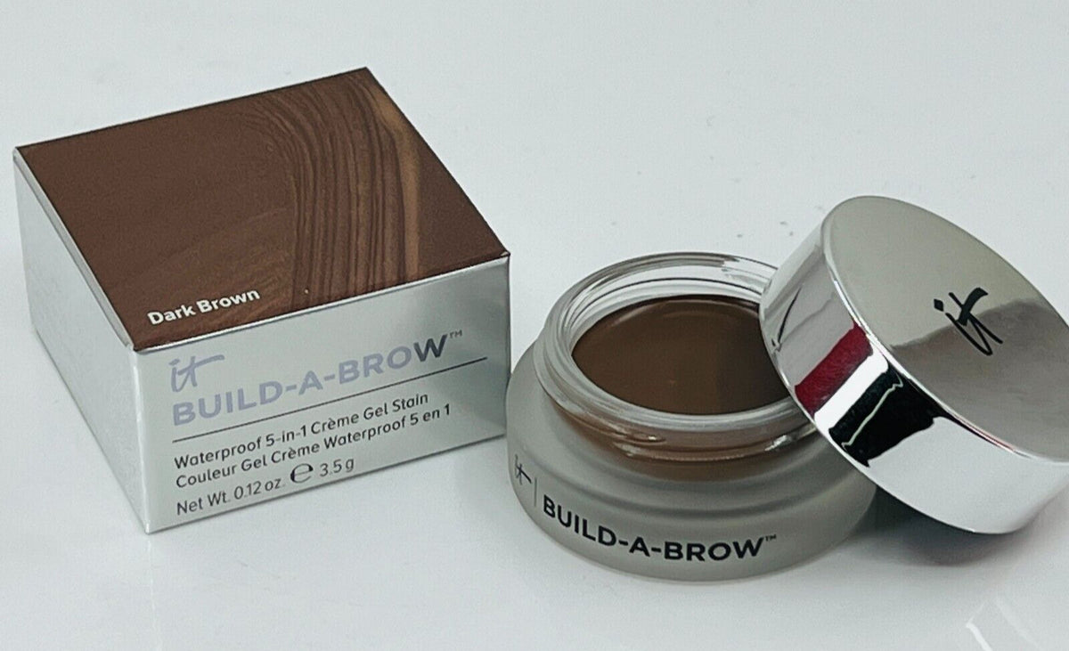 Build-A-Brow Waterproof 5-in-1 Eyebrow Gel Stain - Dark Brown, 0.12oz