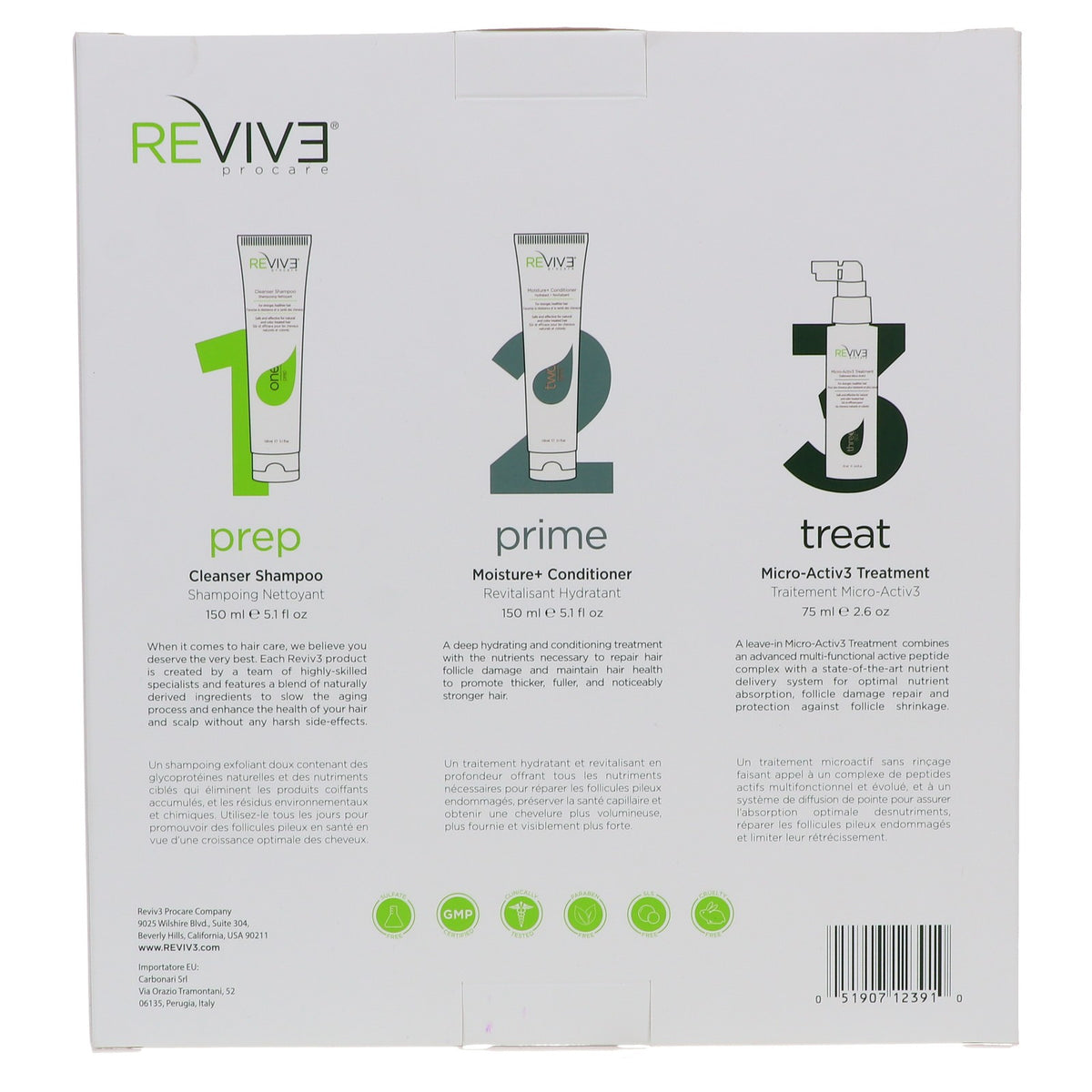 Reviv3 Procare 3-Part Hair Care System Starter Kit