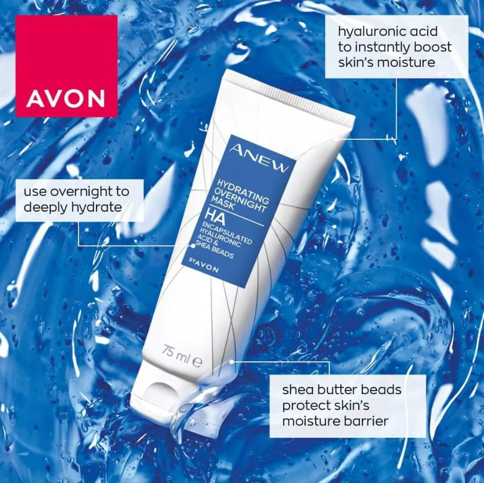 Hydrating Overnight Face Mask with Hyaluronic Acid & Shea Beads - 75ml