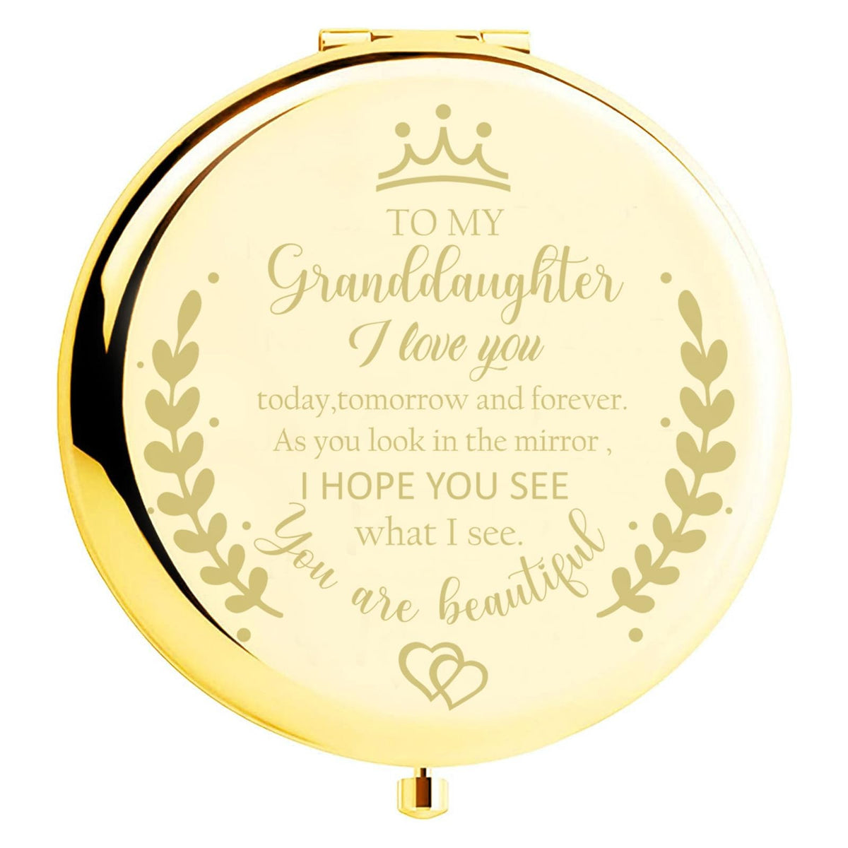Granddaughter Gift Compact Mirror - Birthday, Holiday & Special Occasion Present