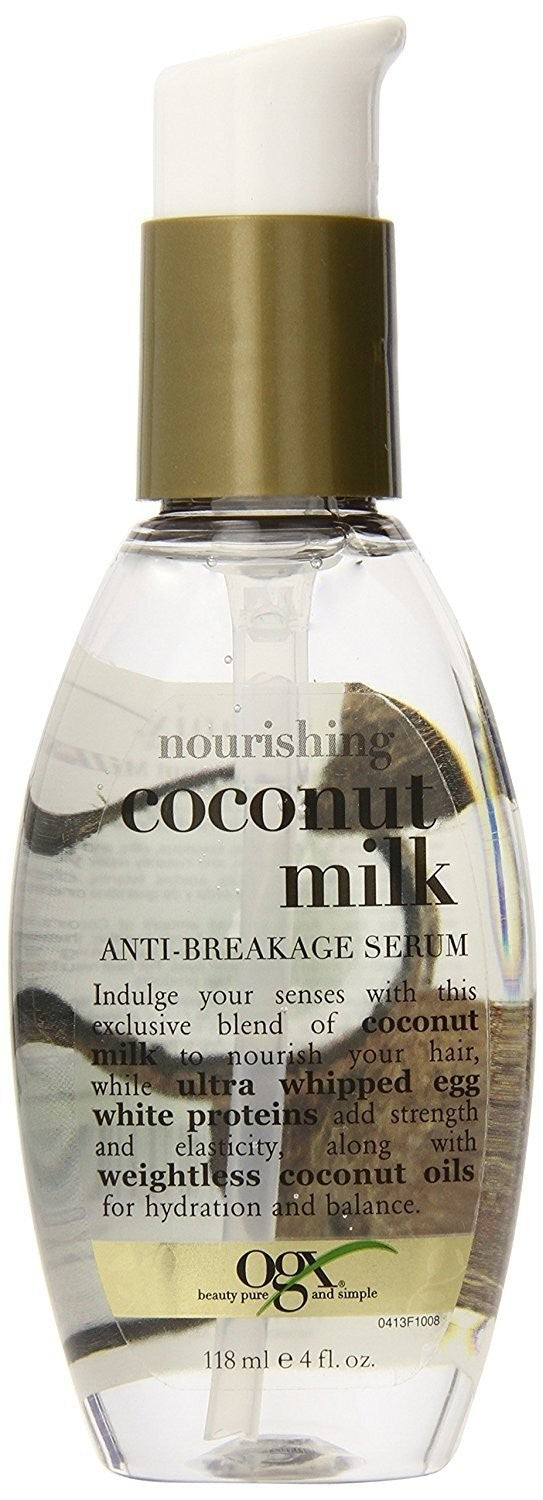 OGX Nourishing Coconut Milk Hair Serum - Anti Breakage & Repair, 4oz