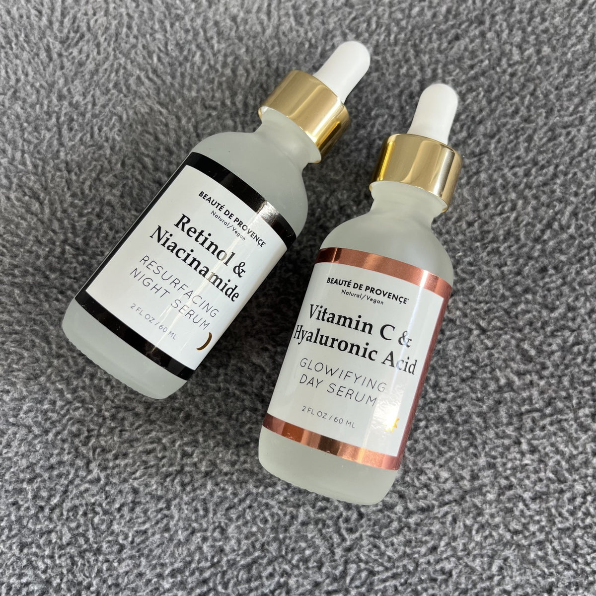 Provence Beauty Day & Night Face Serum Duo - Natural Vegan 2 oz Each