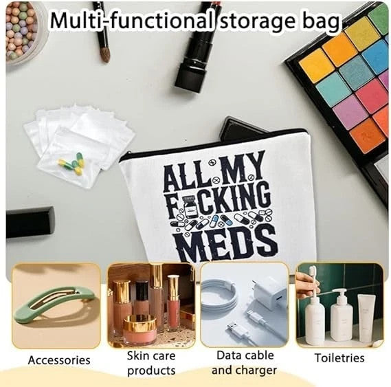 Personalized Makeup Bag with Waterproof Travel Case for Ladies