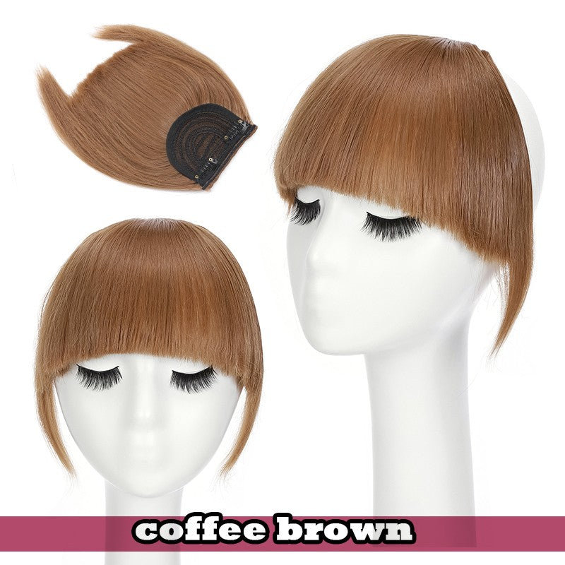 Women Braid Headband Topper with Bangs - Instant Hair Fringes & Hairbands