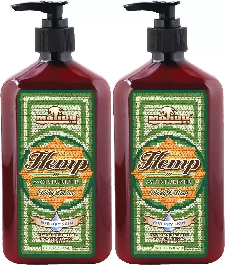 Hemp Body Lotion for Dry Skin, 2-Pack 18 fl oz