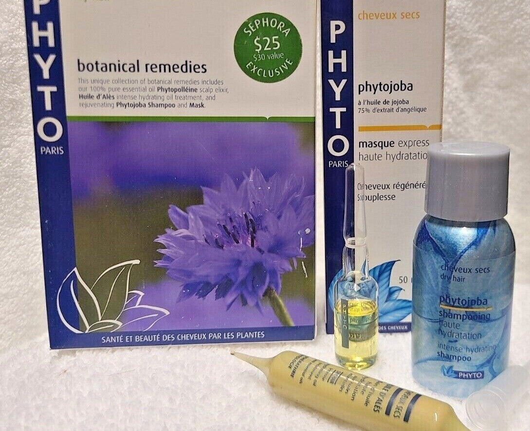 Phyto Botanical Remedies 4-Piece Hair Care Set - Dry Hair Elixir, Hydrating Oil, Shampoo, Mask