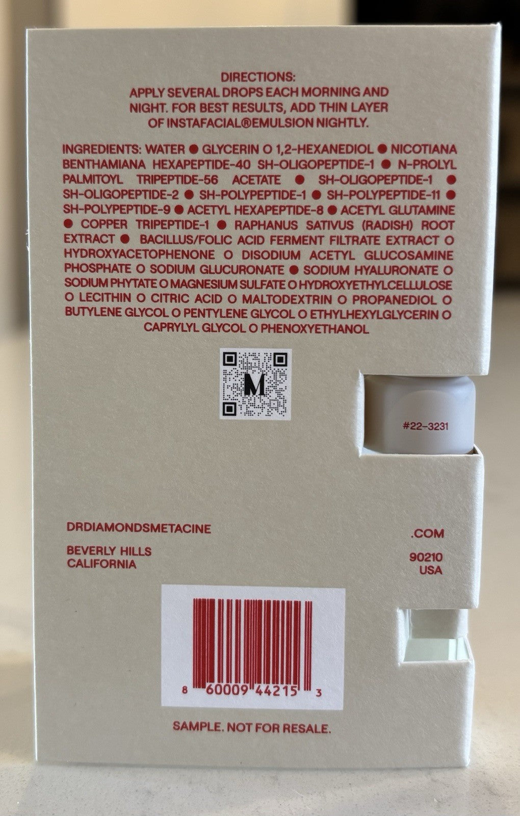 Plasma Growth Factors Face Serum 0.1oz