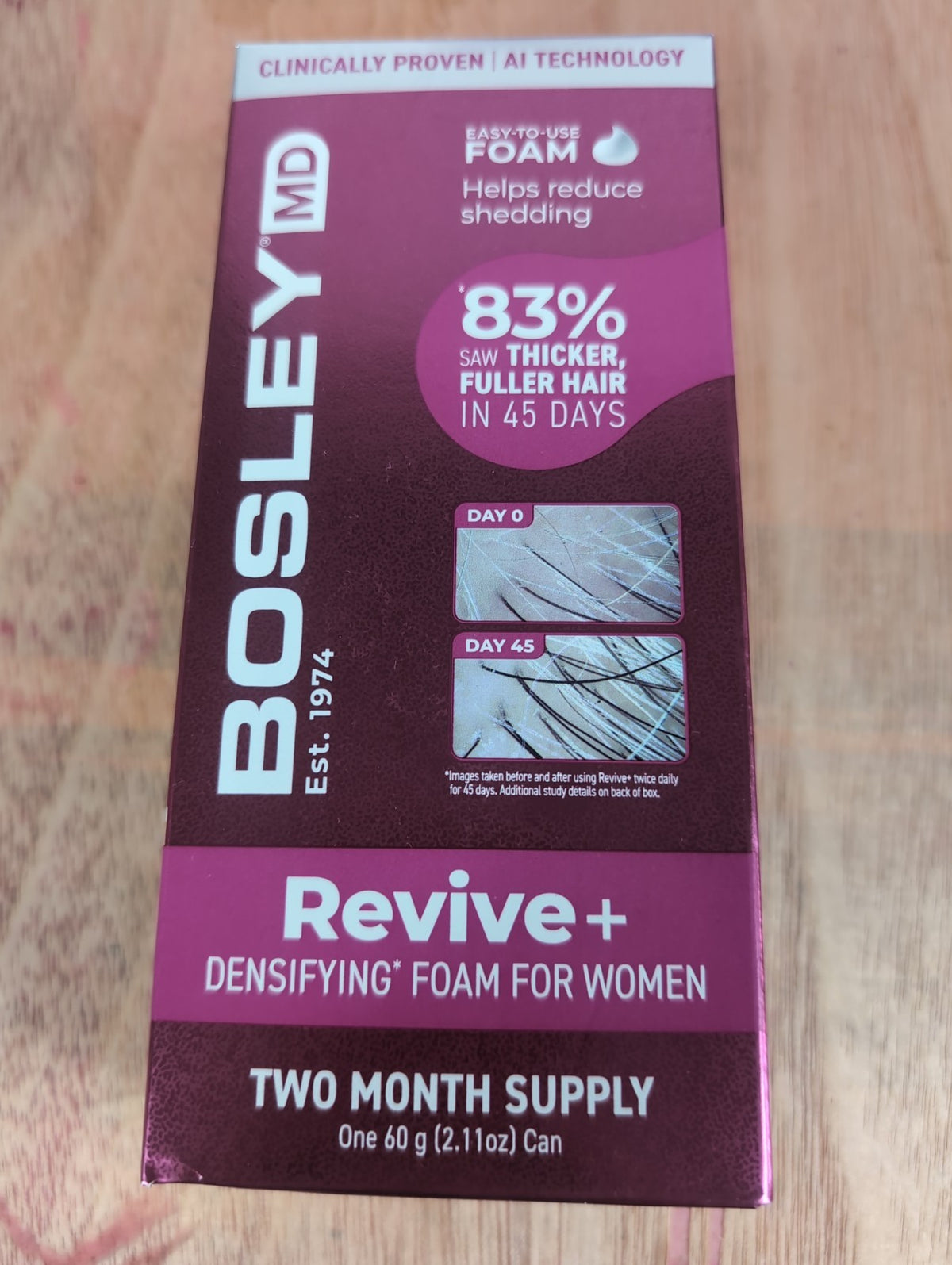 Bosley MD Revive + Densifying Foam for Women - 6 Month Supply