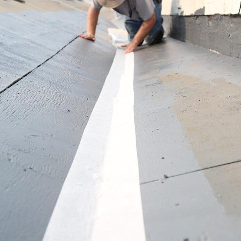 High-Strength Peel & Stick Seam Tape 2” x 50’ Grey Self-Adhesive Patch