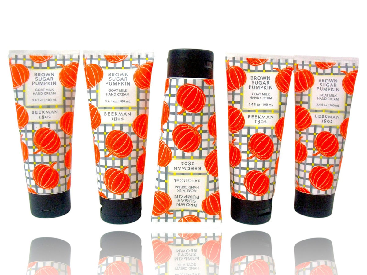 Beekman 1802 Brown Sugar Pumpkin Goat Milk Hand Cream, 5 x 3.4 oz