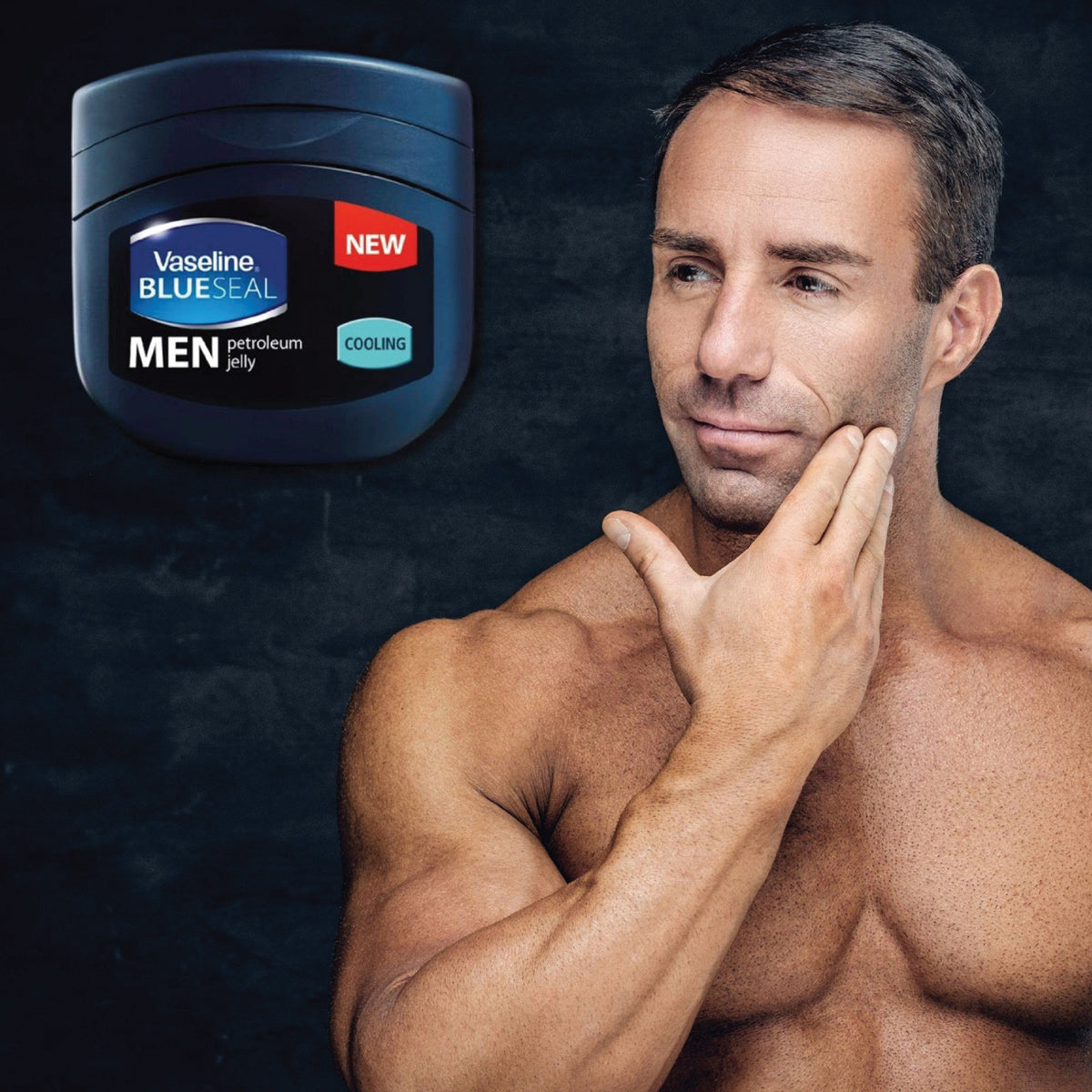 6x Jars Vaseline Blue Seal Men's Cooling Petroleum Jelly | 8.5oz Fast