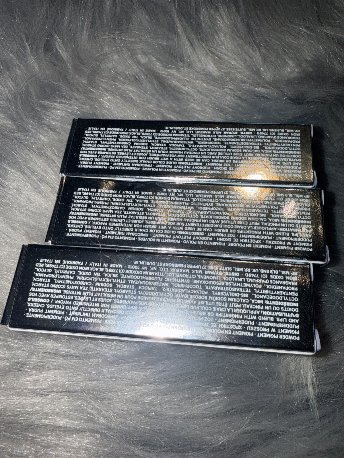 Makeup Color Chalk Set of 3 Silver Shimmer Full Size 0.09 oz