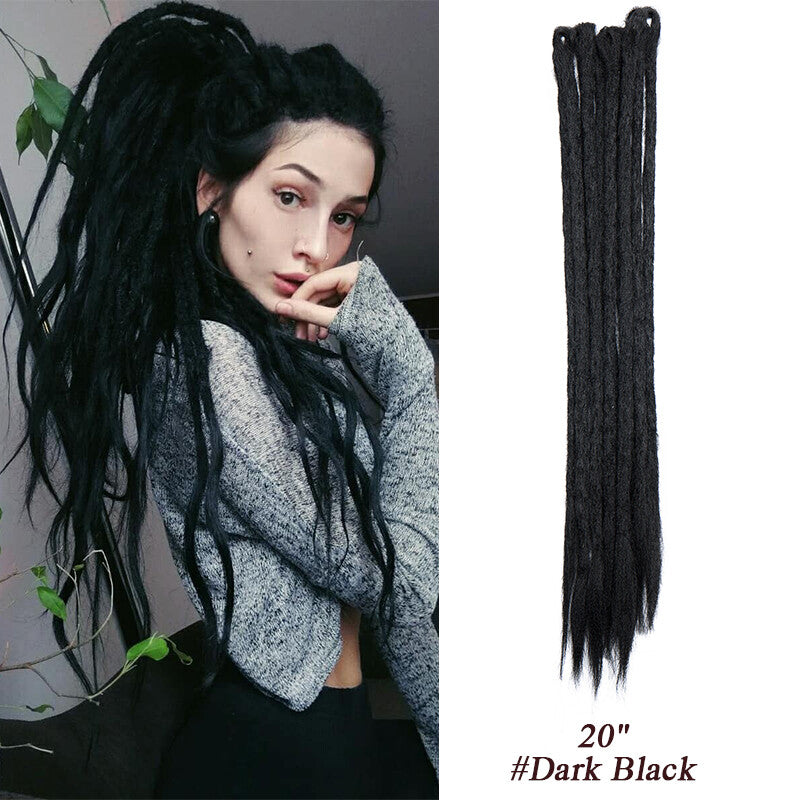 Ombre Dreads Locs Crochet Dreadlock Extensions Faux Long Natural Look