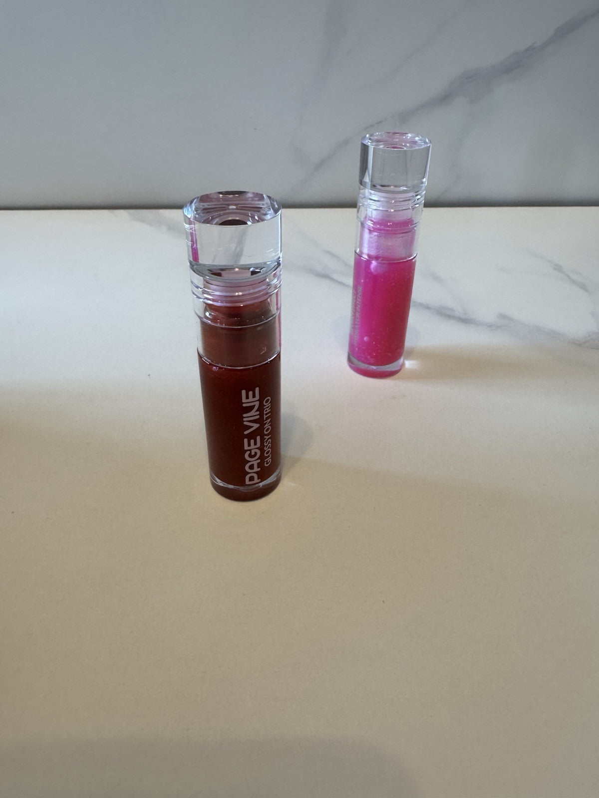 Lip Gloss Set of 6 Colors - Pink, Red, Nude, Mauve, Clear - 6.5mL Each
