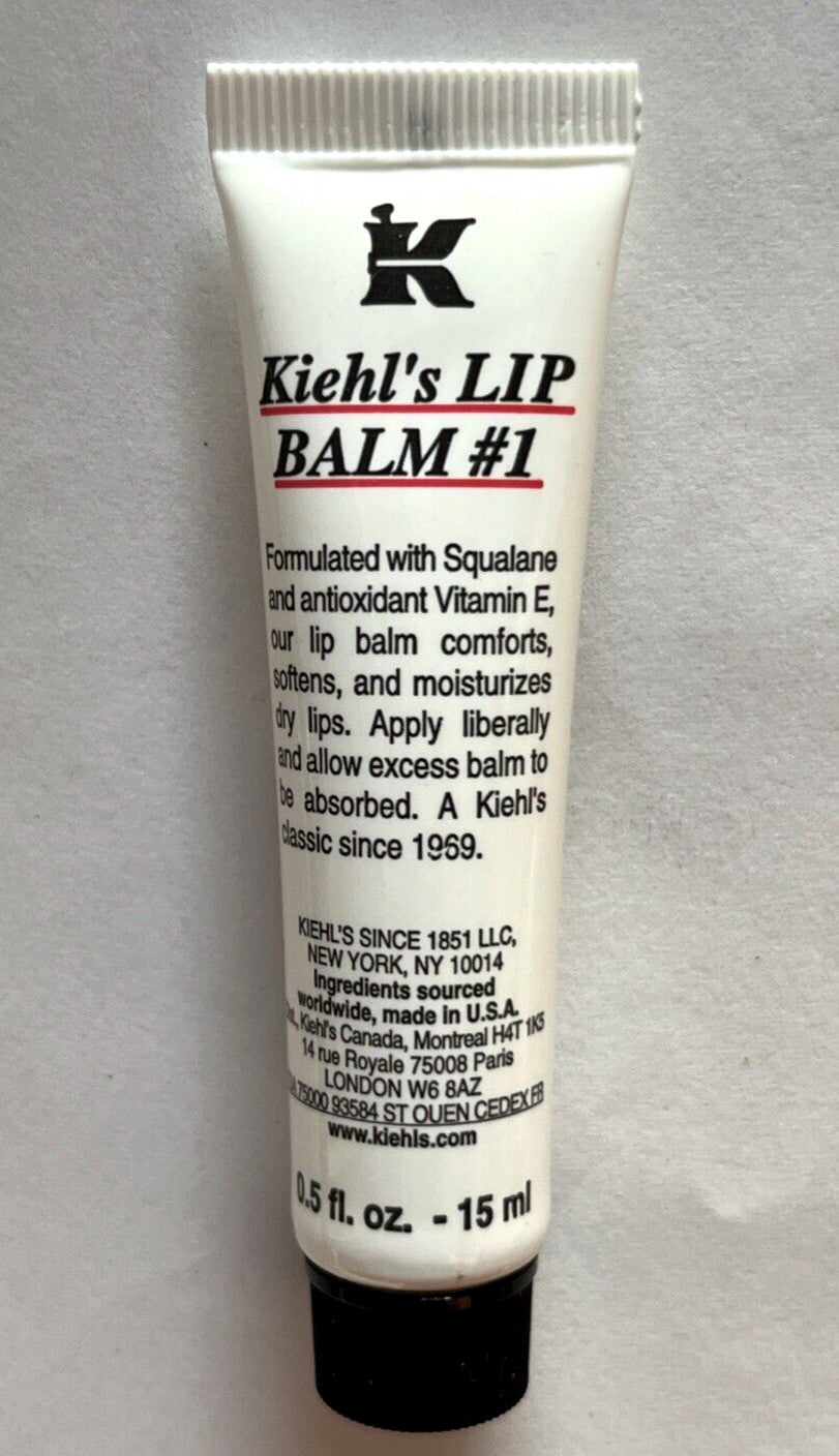 Kiehl's Lip Balm #1 Tube - Hydrating Lip Care 0.5 oz / 15 ml