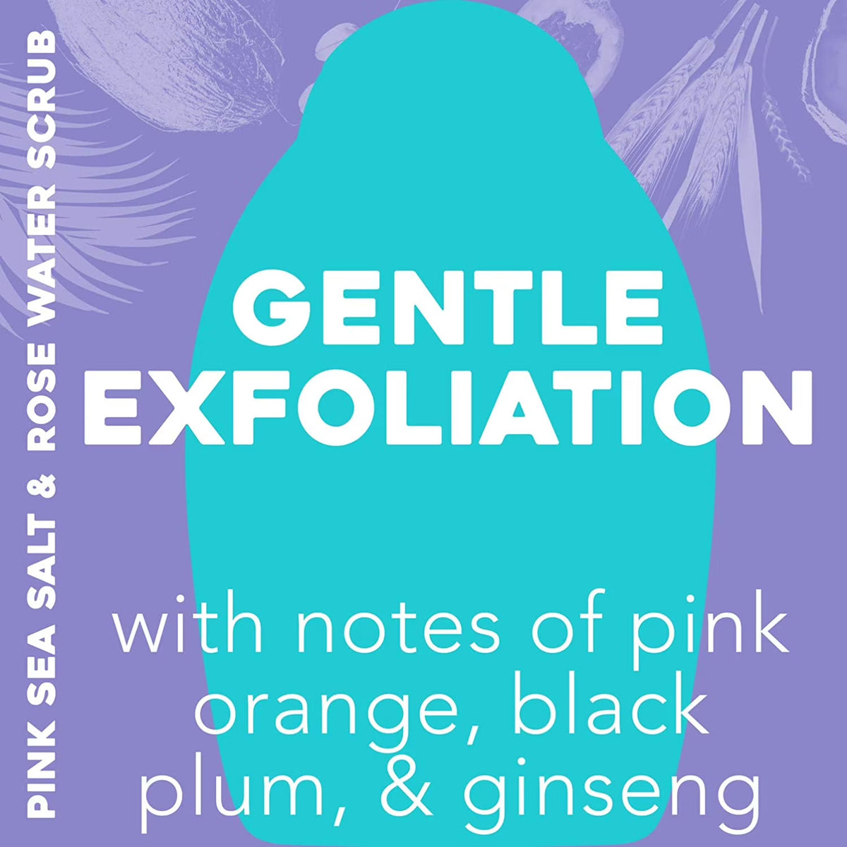 Sensitive Rose Water & Pink Sea Salt Body Scrub - 19.5 fl oz - Gentle Exfoliation & Hydration