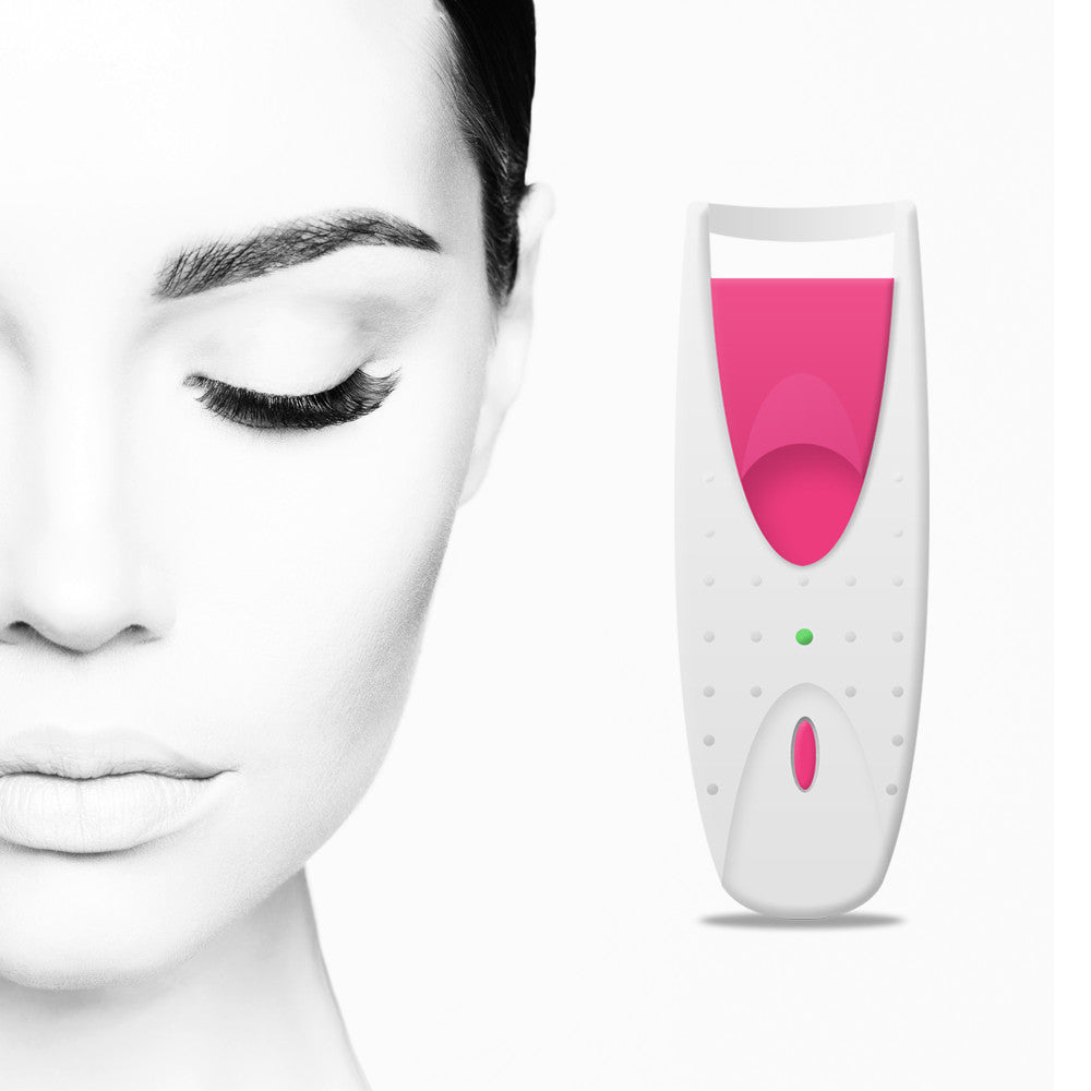 Electric Heated Eyelash Curler for Long Lashes - Rechargeable Makeup Tool
