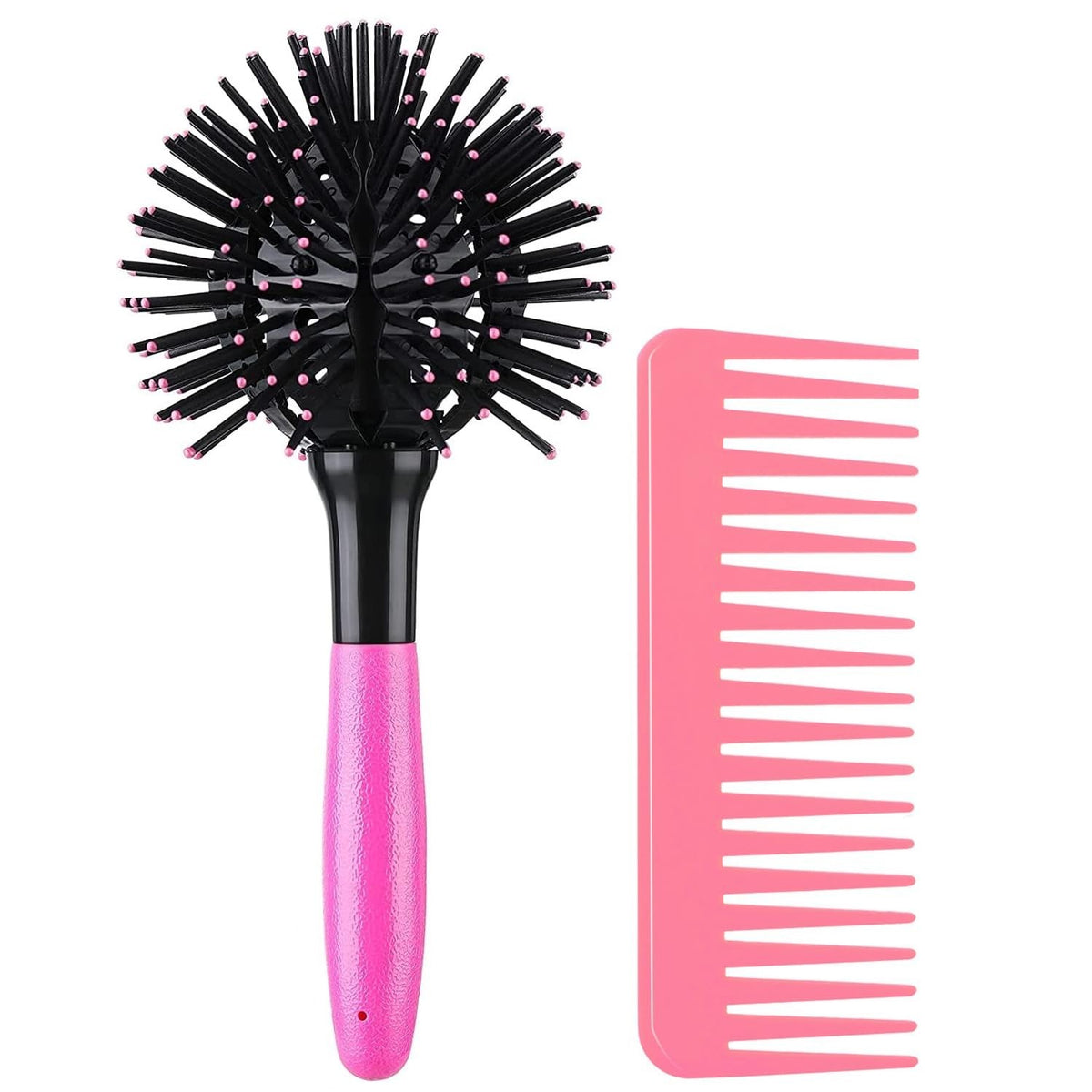 Detangling Round Hair Brush for Curly Hair - 3D Bomb Curl Styling Tool