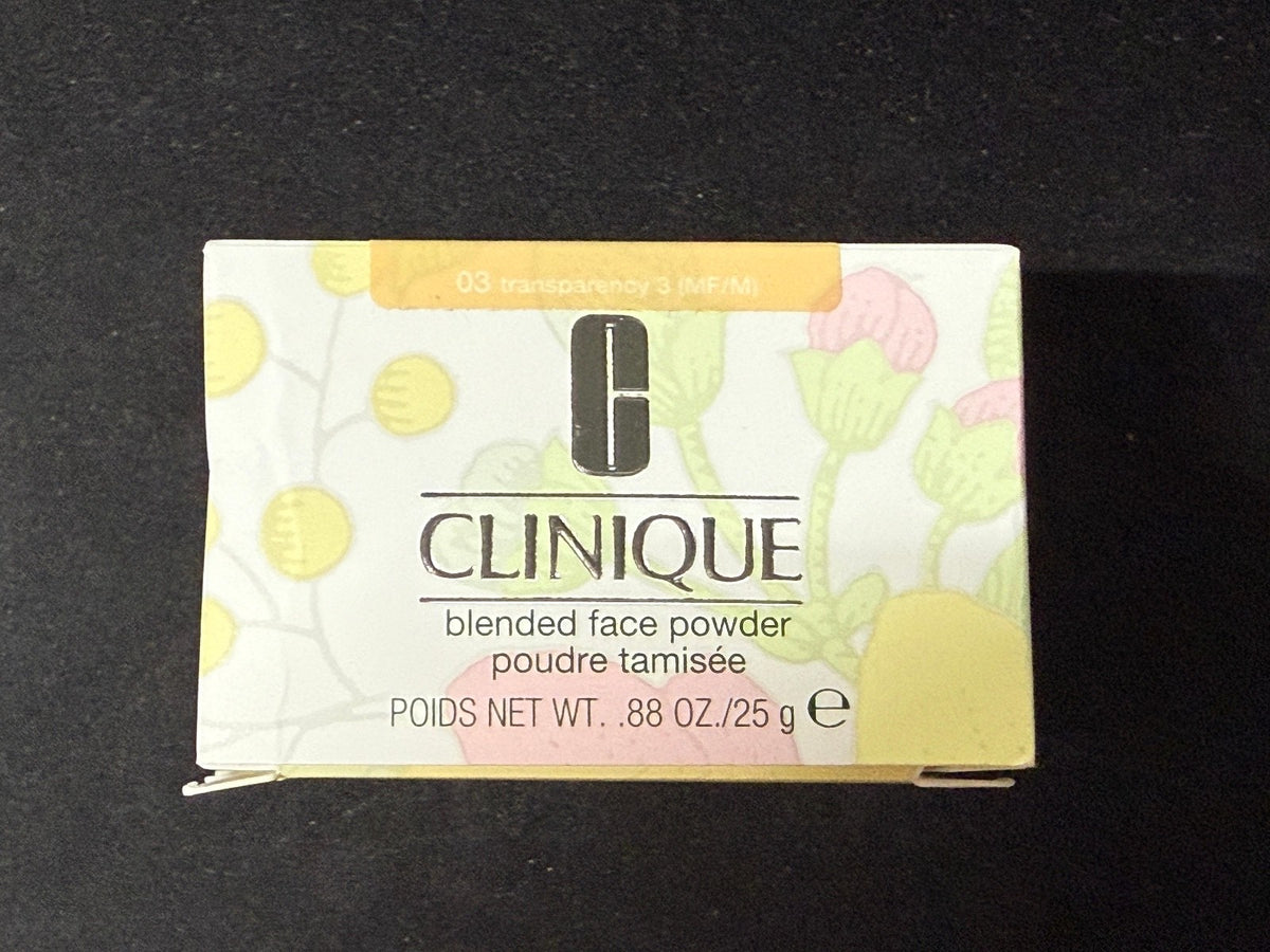 Clinique Blended Face Powder - 03 Transparency, Sheer Mattifying Face Powder 0.88 oz