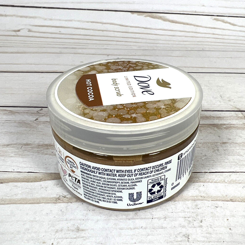 Dove Body Scrub Hot Cocoa Limited Edition Vegan 3.5oz (3 Pack)