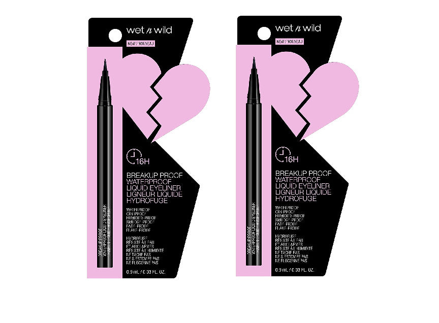 Wet n Wild Waterproof Liquid Eyeliner 1111509 UltraBlack - Smudge & Flake Proof