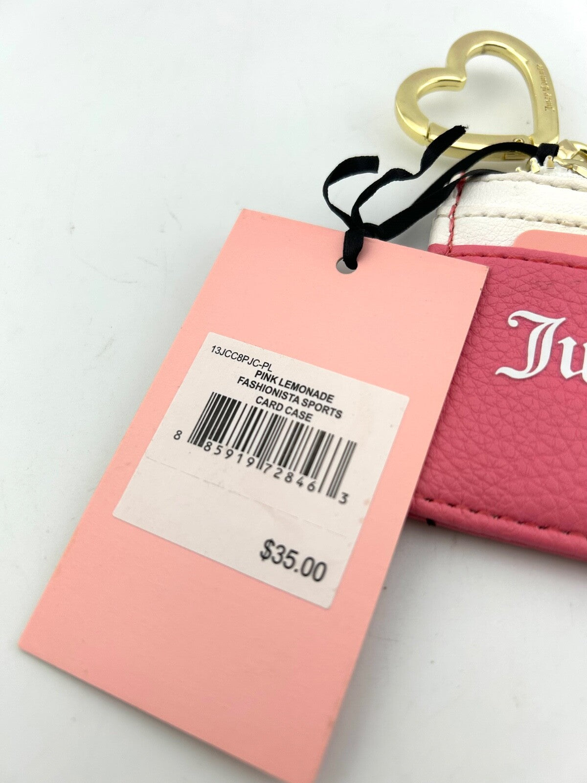Pink Lemonade Juicy Couture Card Case - Fashionista Zipper Wallet