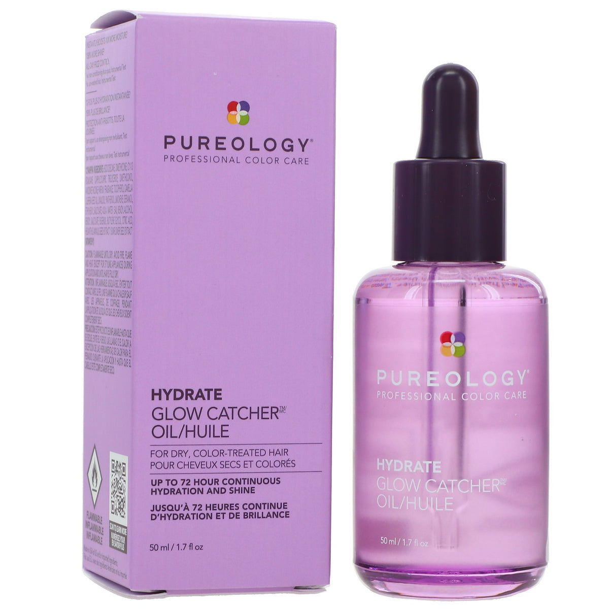 Hydrate Glow Hair Oil - Nourishing Shine & Moisture for Dry Hair 1.7 oz
