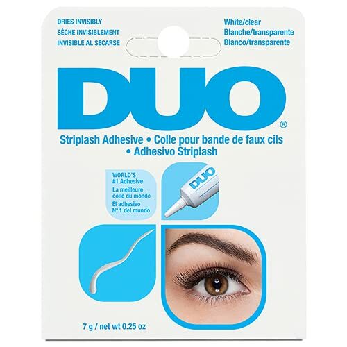 False Eyelash Adhesive Clear/White 0.25 oz 2-Pack - Waterproof & Quick-Dry