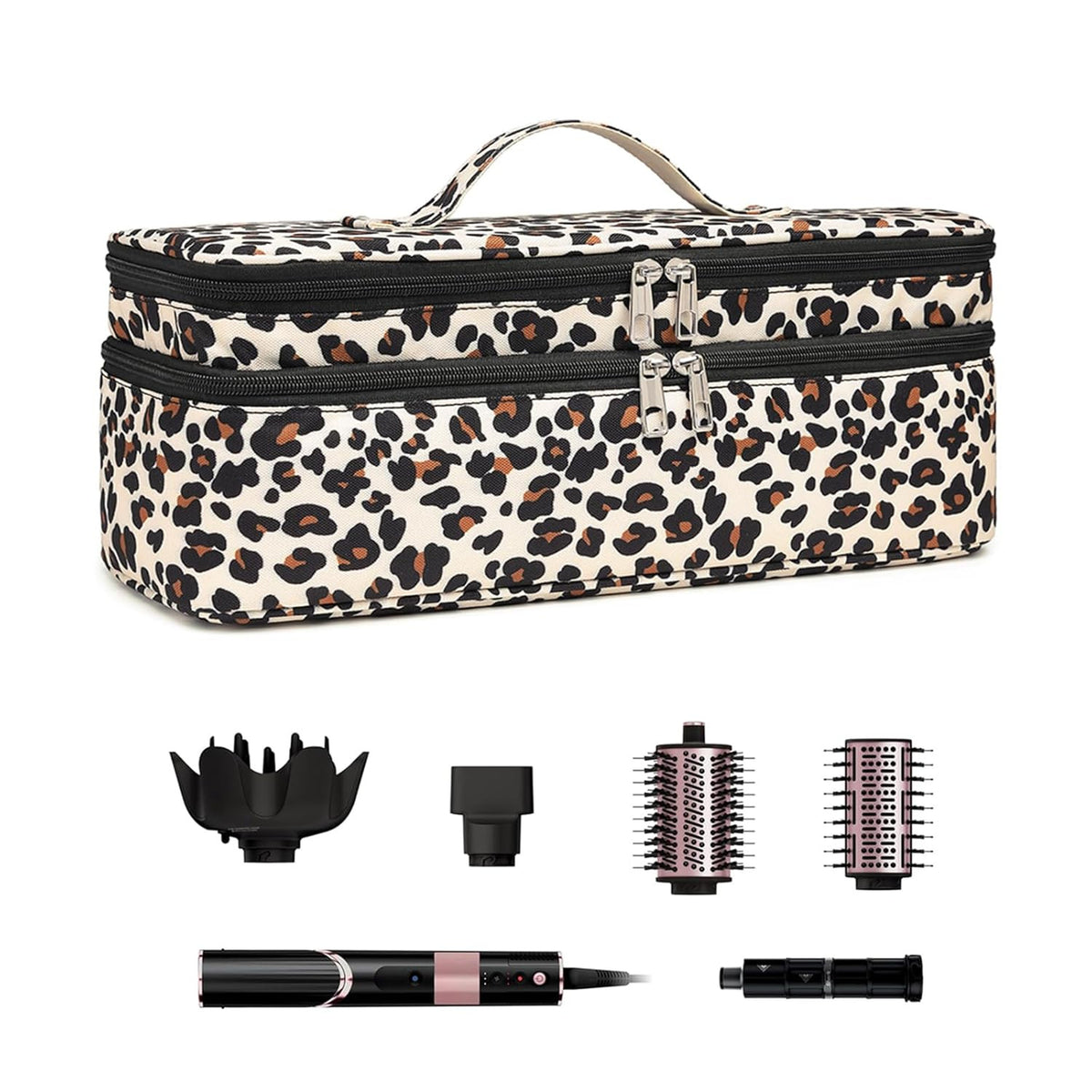 Double-Layer Travel Case for Revlon One-Step Hair Dryer & Accessories