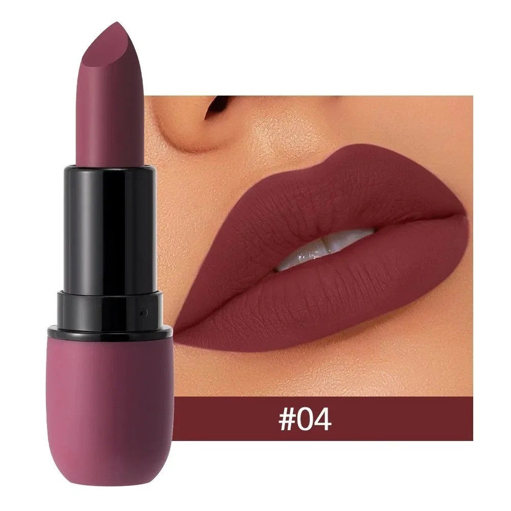 Matte Lipstick 6-Color Set Long-Lasting Waterproof Lip Color Velvet Finish