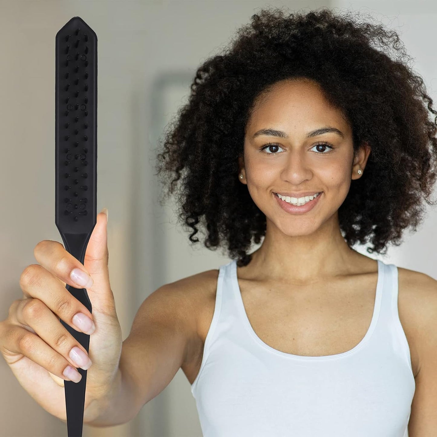 6 Pack Styling Combs for Detangling and Hair Separation - 3 Row Plastic Design