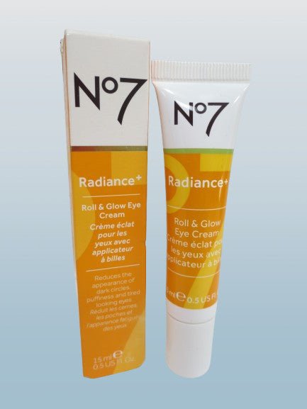 No7 Radiance+ Roll & Glow Eye Cream 0.5 oz — Pack of 2
