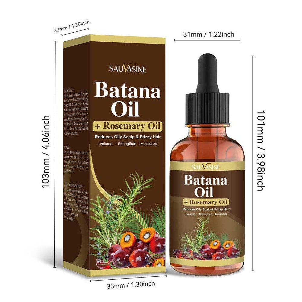 Batana Rosemary Hair Oil - Nourishing Scalp Treatment 30ml