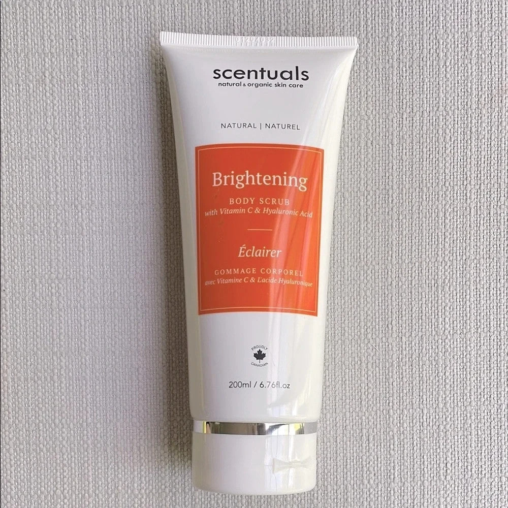 SCENTUALS Brightening Body Scrub Vitamin C Hyaluronic Acid 6.7oz Full