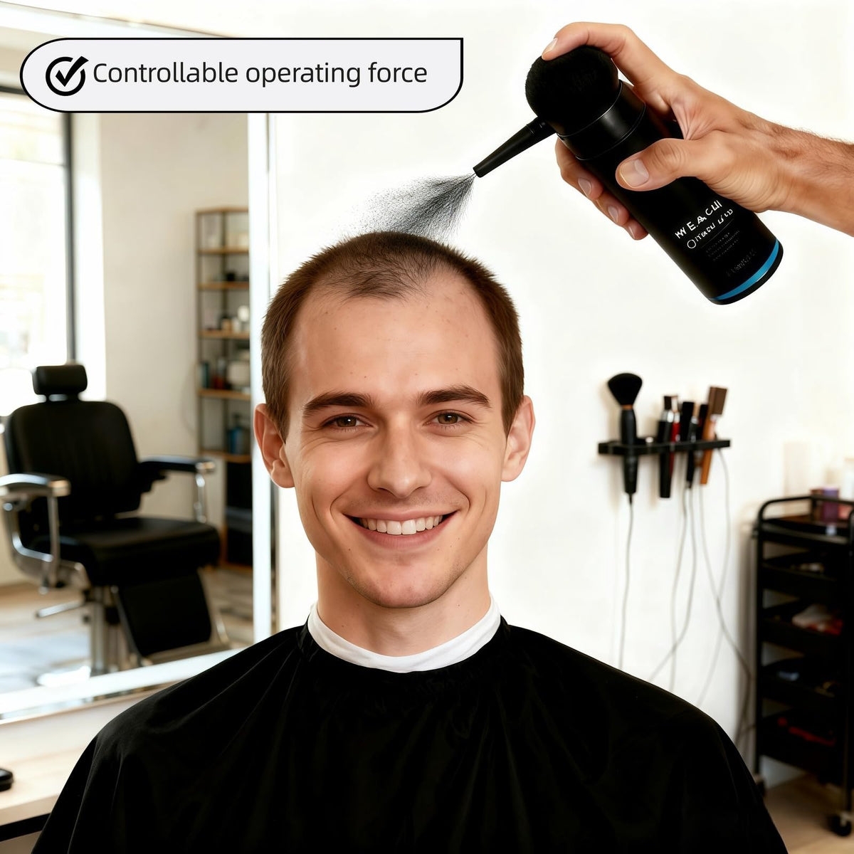Hair Fiber Sprayer Applicator - Professional Hair Thickening Dispenser for Men & Women