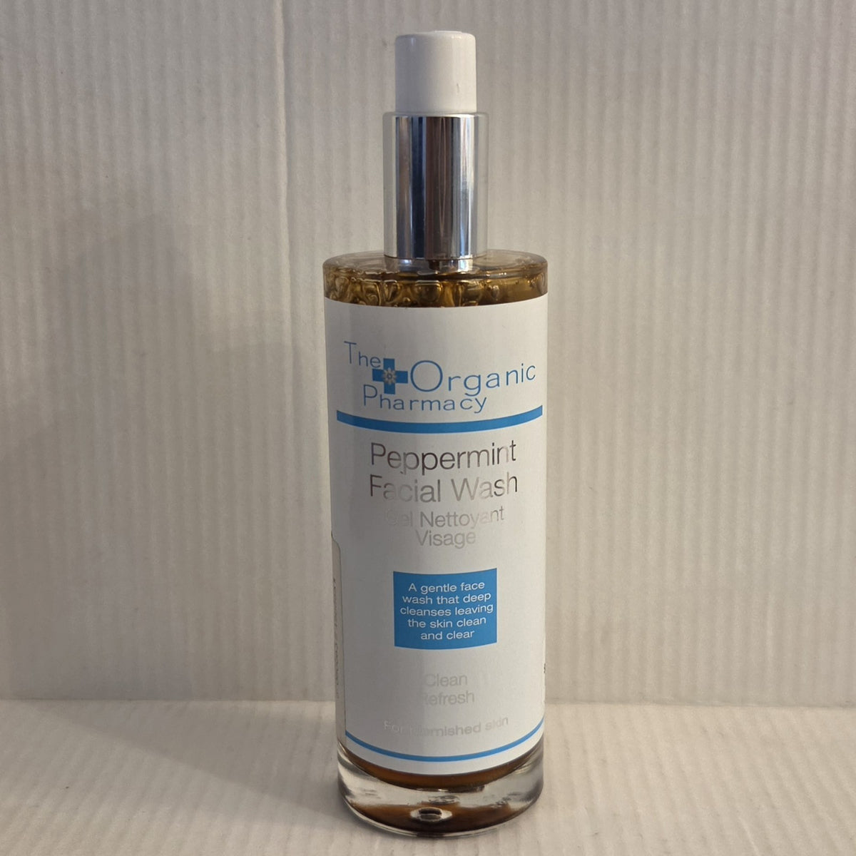 Peppermint Facial Wash for Blemished Skin - Organic, Gentle Cleansing 3.3 Fl Oz