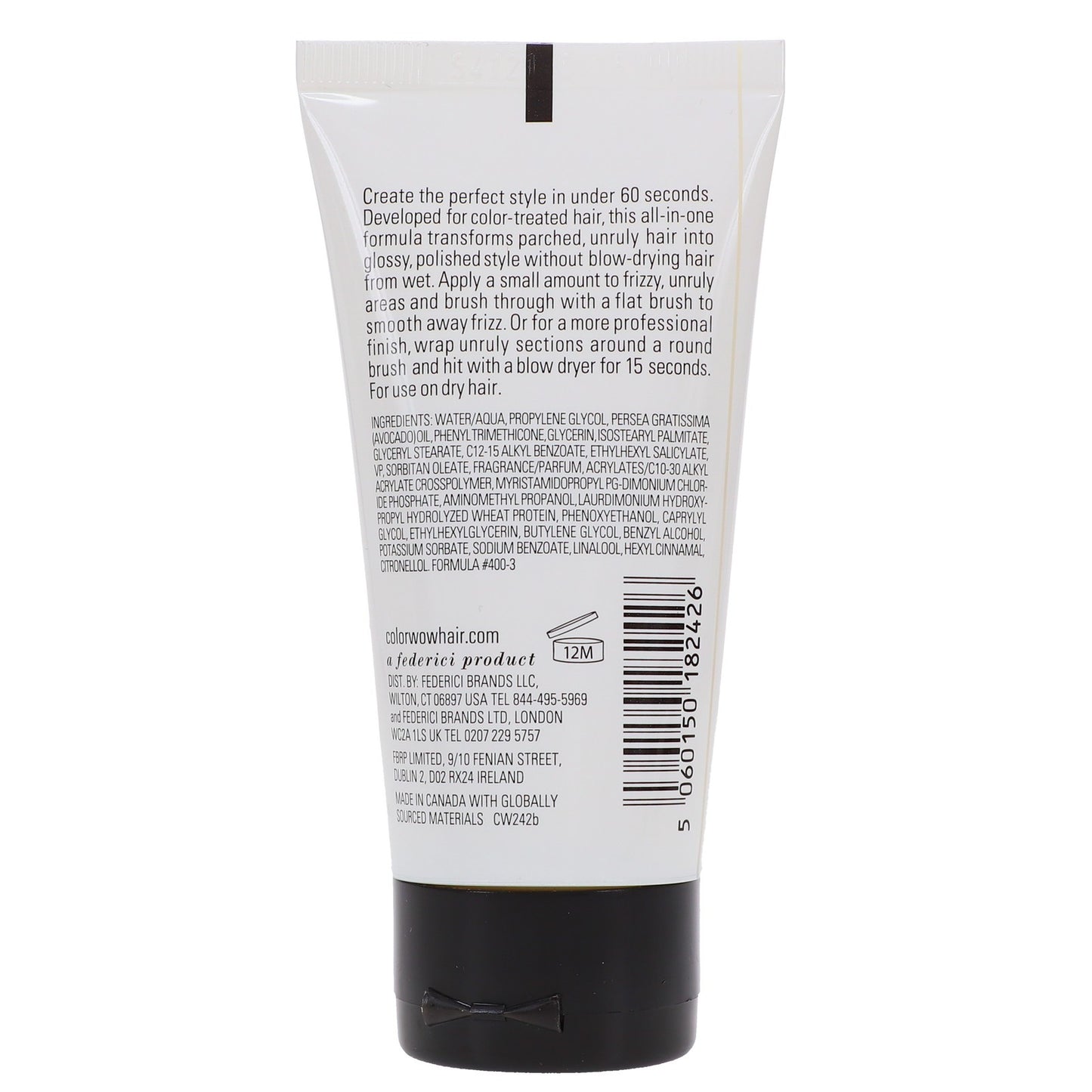 Color Wow One Minute Transformation Styling Cream 1.7 oz - Anti-Frizz Hair Treatment