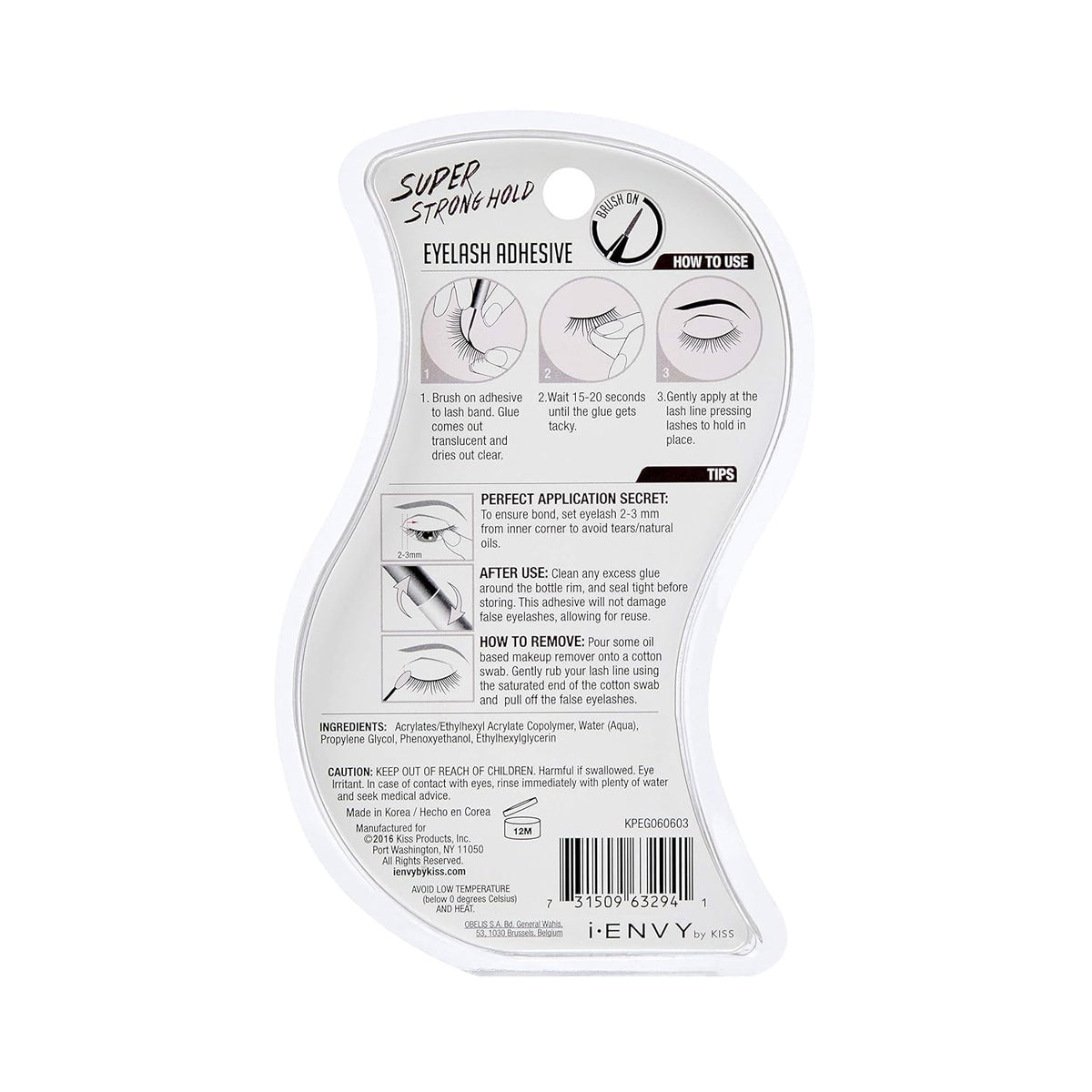 Super Strong Waterproof Eyelash Adhesive 48-Hour Long-Lasting Lash Glue