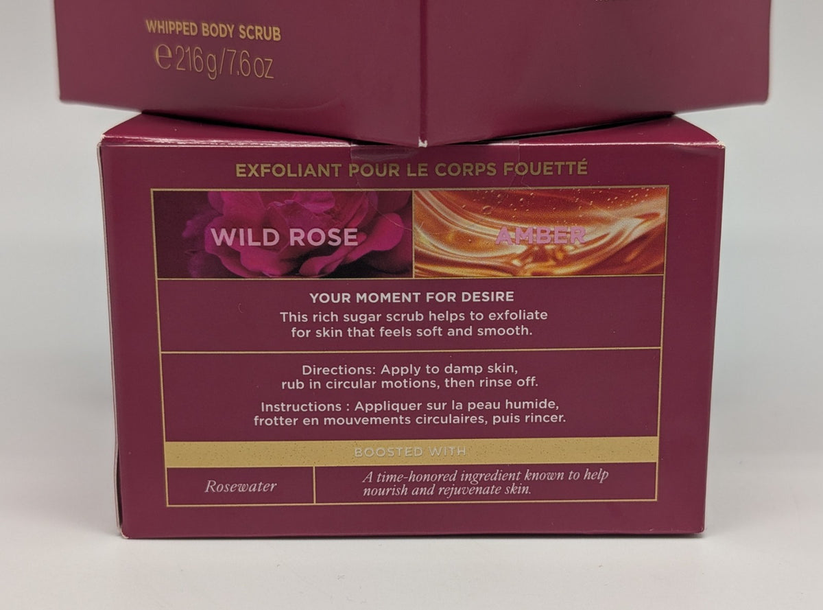 Lot of 3 Victoria's Secret Wild Rose Amber Rosewater Whipped Body