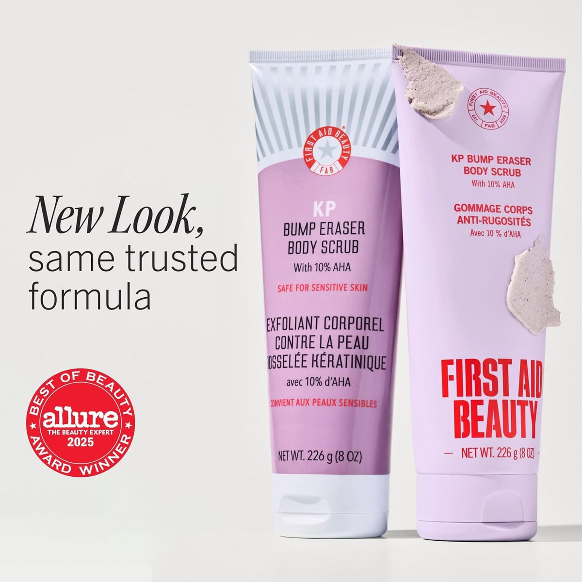 Sensitive Skin Approved KP Bump Eraser: 10% AHA Exfoliating Scrub 2 oz