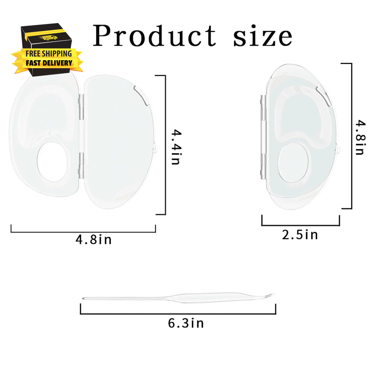Transparent Makeup Mixing Palette for Foundation, Eyeshadow & Lipstick Storage