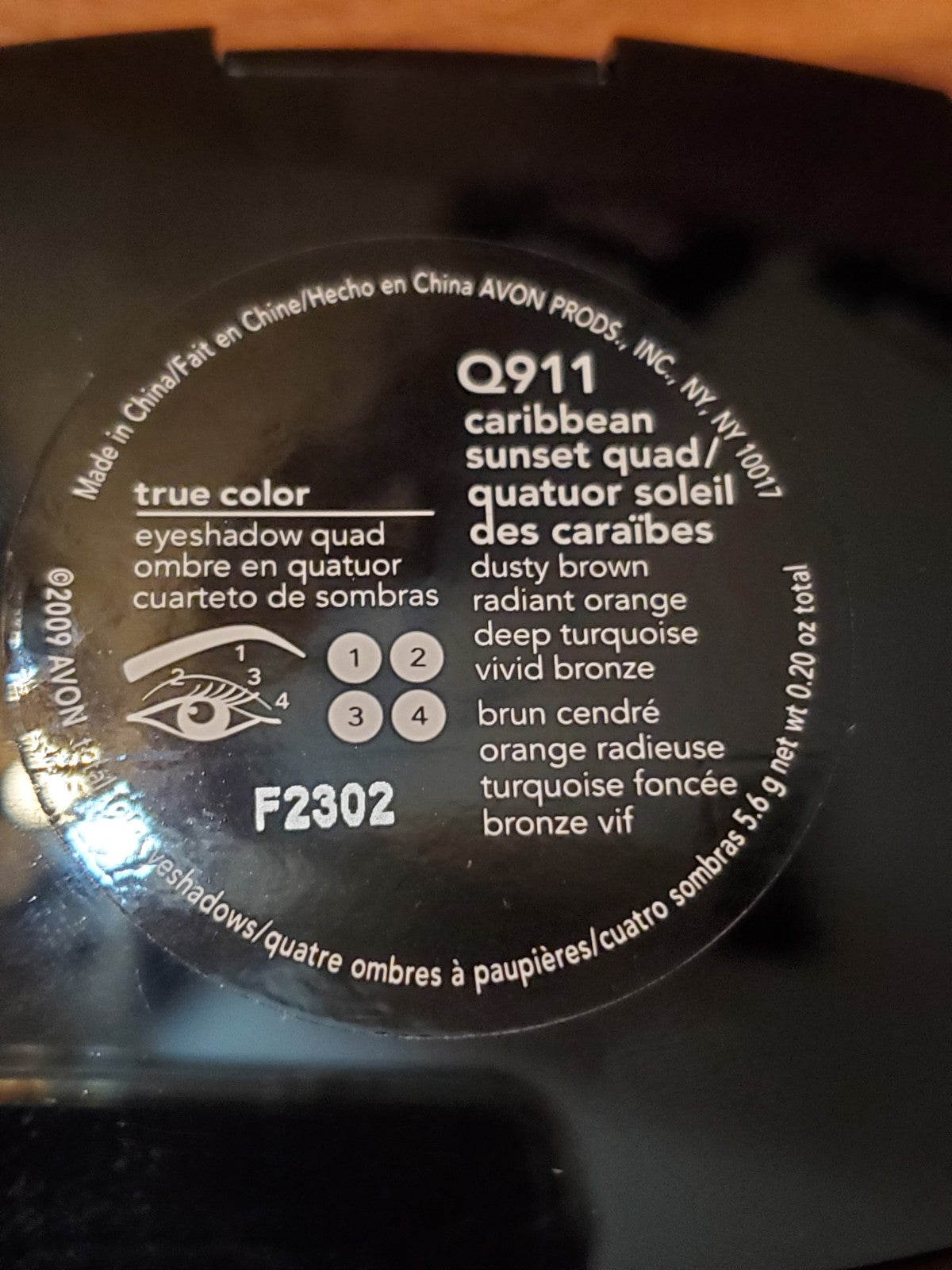 Eyeshadow Quad - Caribbean Sunset, Discontinued, 4 Color Palette