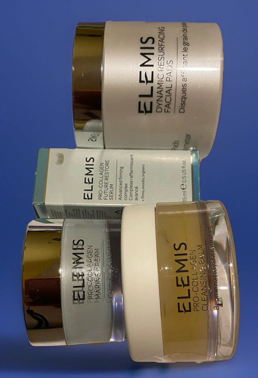 Elemis Cleansing Balm, Marine Cream & Resurfacing Pads Set